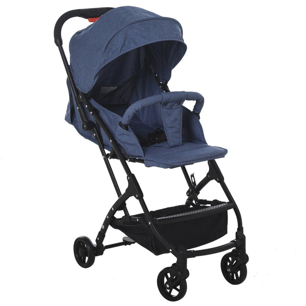 Passeggino Leggero Pieghevole per Bambini 0-36 Mesi   Blu sconto
