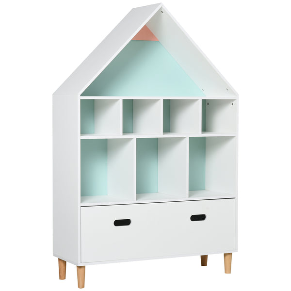 prezzo Libreria Scaffale Portagiochi per Cameretta 82x30x126 cm  Bianca