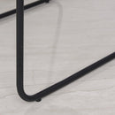 Set 2 Sedie Imbottite in Similpelle  Marrone Chiaro