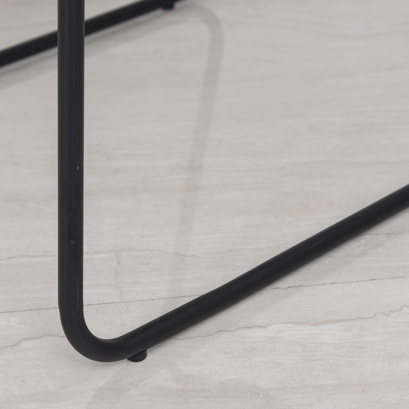 Set 2 Sedie Imbottite in Similpelle  Marrone Chiaro