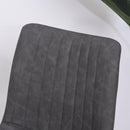 Set 2 Sedie Imbottite in Similpelle  Grigie