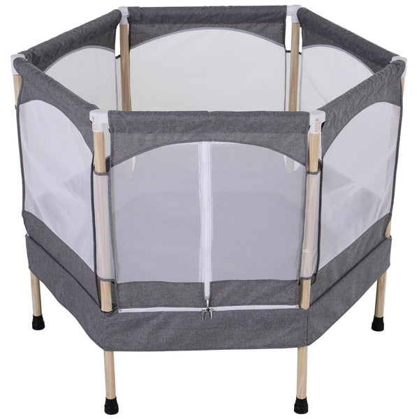 acquista Trampolino Tappeto Elastico per Bambini 126x109x98 cm  Grigio