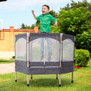 Trampolino Tappeto Elastico per Bambini 126x109x98 cm  Grigio