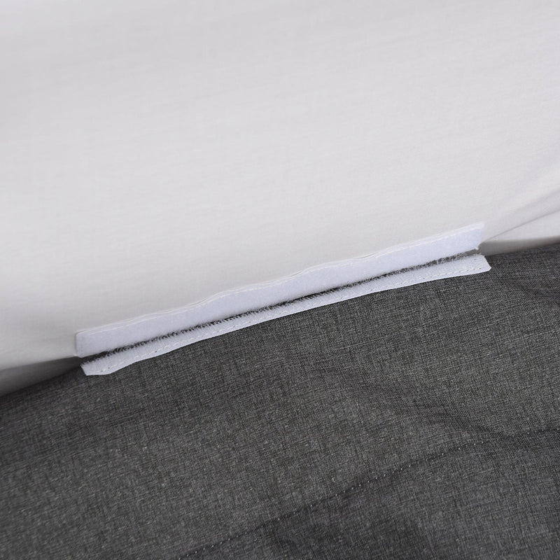 Culla Fianco Letto Pieghevole 0-5 Mesi 94x64x72-80 cm in Alluminio e Cotone  Bianco e Grigio