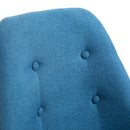 Set 2 Sedie Imbottite 48x56x87 cm in Tessuto  Blu