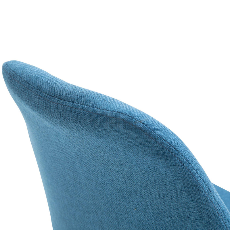 Set 2 Sedie Imbottite 48x56x87 cm in Tessuto  Blu