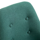 Set 2 Sedie Imbottite 48x56x87 cm in Tessuto  Verdi