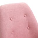 Set 2 Sedie Imbottite 48x56x87 cm in Tessuto  Rosa