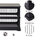 Gabbia per Cani di Taglia Medio-Piccola 55x90x60 cm in MDF  Nera