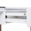 Scrivania da Ufficio 120x60x75 cm in Legno e Vetro 