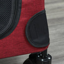 Passeggino Pieghevole per Cani Taglia Medio-Grande Max 55 Kg  Rosso e Nero