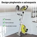 Cyclette Magnetica Pieghevole con Display LCD 