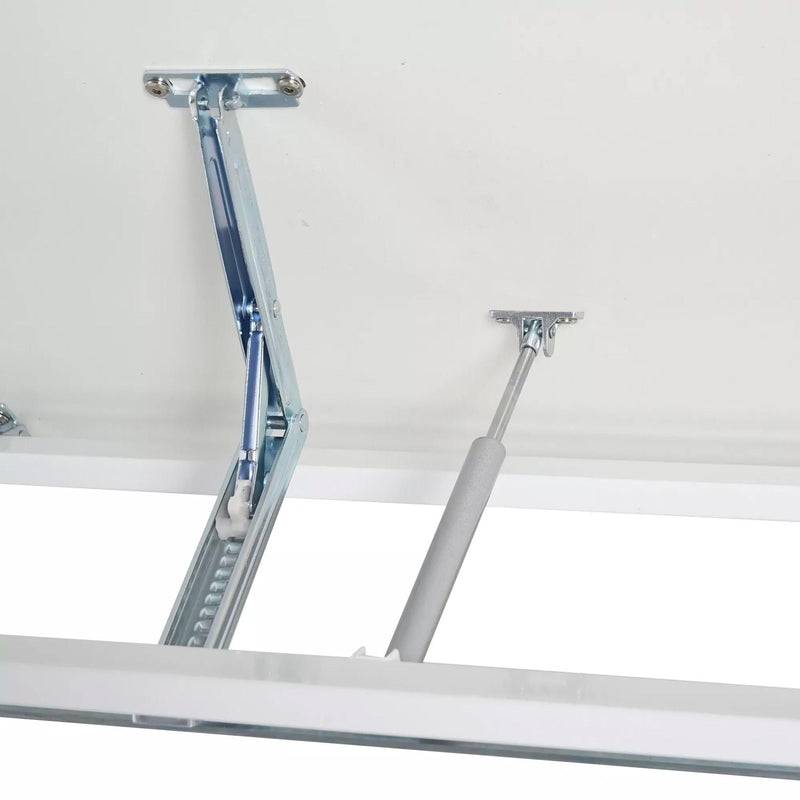 Set Scrivania e Sedia per Bambini Altezza Regolabile  Bianca