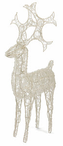 Renna Luminosa 50 Led Bianco Freddo 18x44x83 cm Soriani