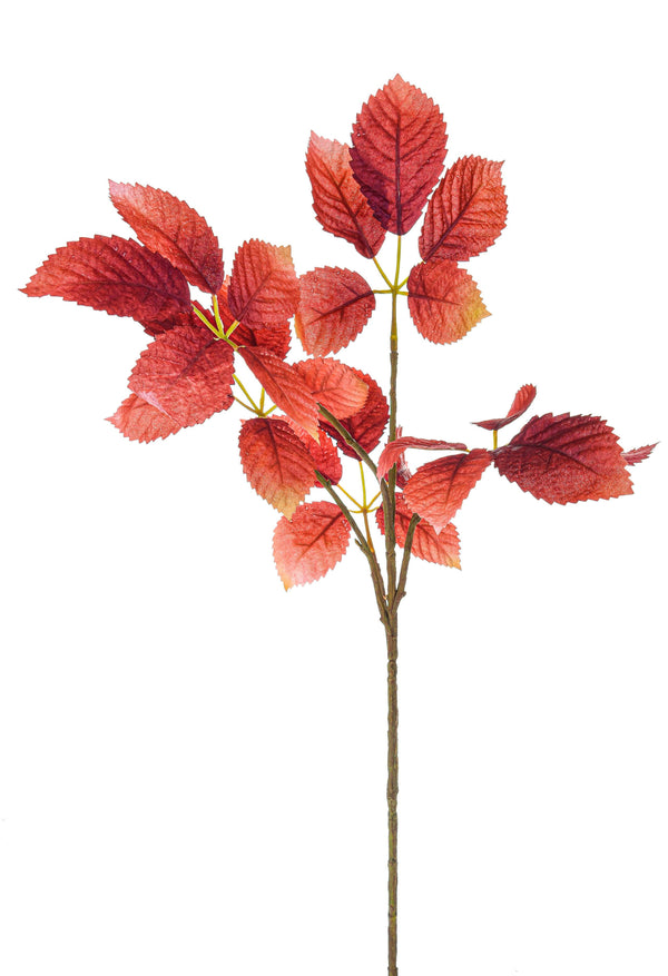 Set 6 Rami Artificiali con Foglie di Carpino autunnale sconto
