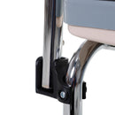 Sedia a Rotelle con WC Rimovibile in Metallo e PVC  BeCare