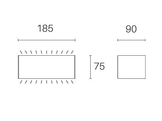 Applique da Esterno a LED 12W 3000K Sovil Marrone