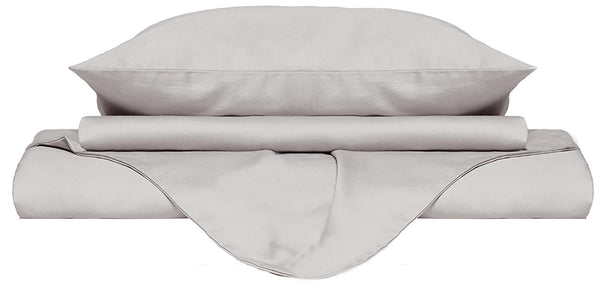 acquista Copripiumino Matrimoniale con Sacco e Federe Tinta Unita Bianco