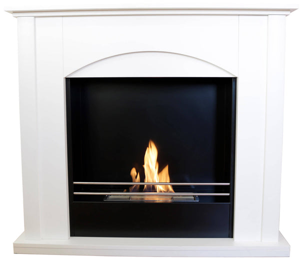 prezzo Camino a Bioetanolo da Pavimento 100x30x88 cm Firenze Bianco