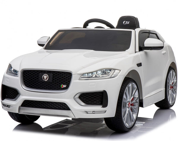 Macchina Elettrica per Bambini 12V con Licenza Jaguar F-Pace Bianca sconto