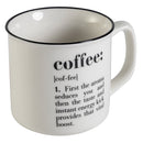 Tazza "coffee" double faces Ø9,2x8,7 cm in New Bone China VdE Tivoli 1996 Bianco