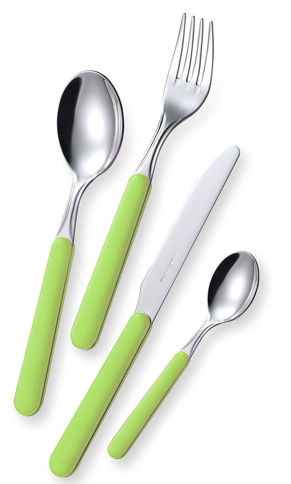 online Servizio Set di Posate 24 Pezzi in Acciaio Eme Bonita Verde 69