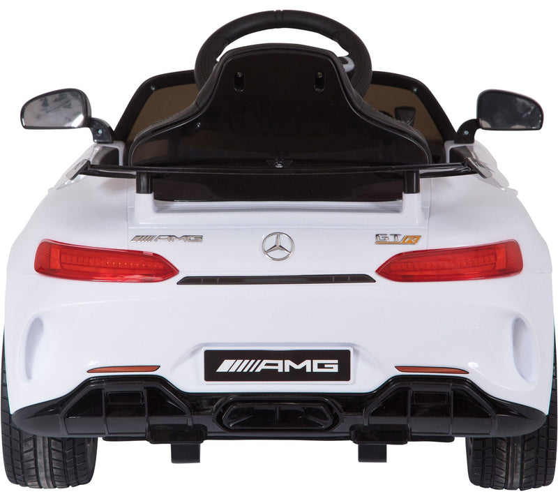 Macchina Elettrica per Bambini 12V con Licenza Mercedes GTR AMG Bianca