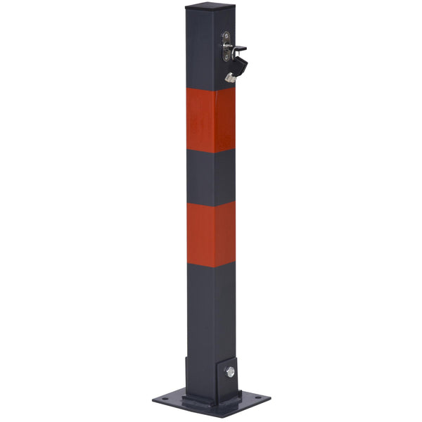 acquista Barriera Dissuasore di Parcheggio Sosta H66 cm in Acciaio  Grigio e Rosso