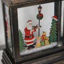 Lanterna Natalizia a Batteria 161x8,8x26,5 cm con Musica e Luce 