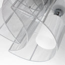 Lampadario a Incasso Ø35x25 cm con 2 Paralumi in Metallo 