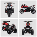 Moto Elettrica per Bambini 6V  Nera e Rossa