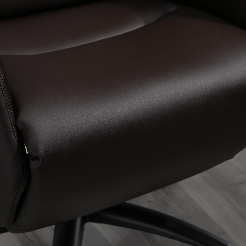 Sedia Poltrona Direzionale da Ufficio in Similpelle  Marrone