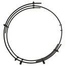 Portalegna per Camino 71x32x73 cm in Ferro Battuto  Nera