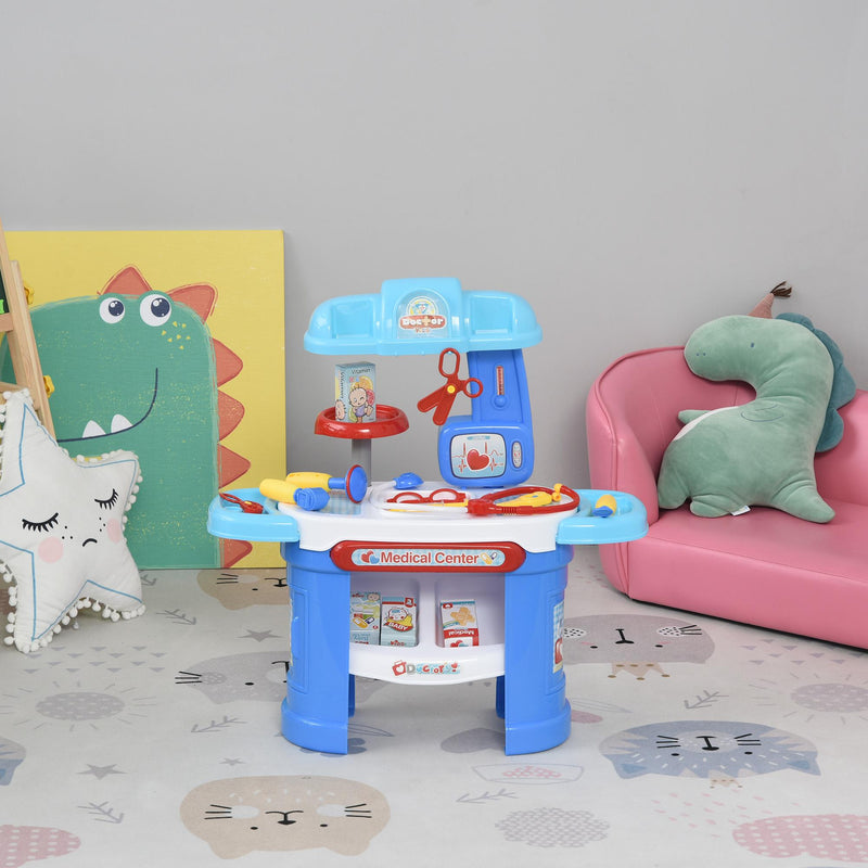 Postazione Dentista Giocattolo per Bambini con 26 Accessori 