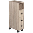 Mobiletto a Colonna da Bagno 18x30x68,5 cm in Legno  Rovere