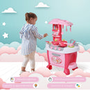 Cucina Giocattolo per Bambini 51x30x73 cm con Utensili  Rosa