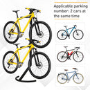 Rastrelliera Portabici Verticale 2 Posti in Acciaio  Nera