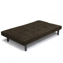 Divano Letto 179x91x76 cm in Tessuto Marrone