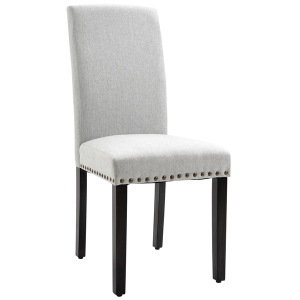 acquista Sedia Imbottita 45x59,5x98 cm in Lino  Grigia