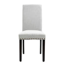 Sedia Imbottita 45x59,5x98 cm in Lino  Grigia