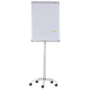 Lavagna Magnetica 62x60x194 cm con Ruote e Accessori  Bianca