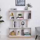 Libreria 8 Ripiani 100x30x124 cm in MDF  Rovere e Bianco