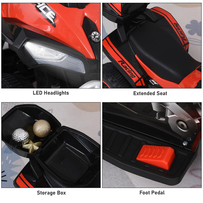 Quad Elettrico per Bambini 6V  Race Rosso