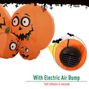 Zucche di Halloween Gonfiabili 240x80x120 cm con Luci a LED 