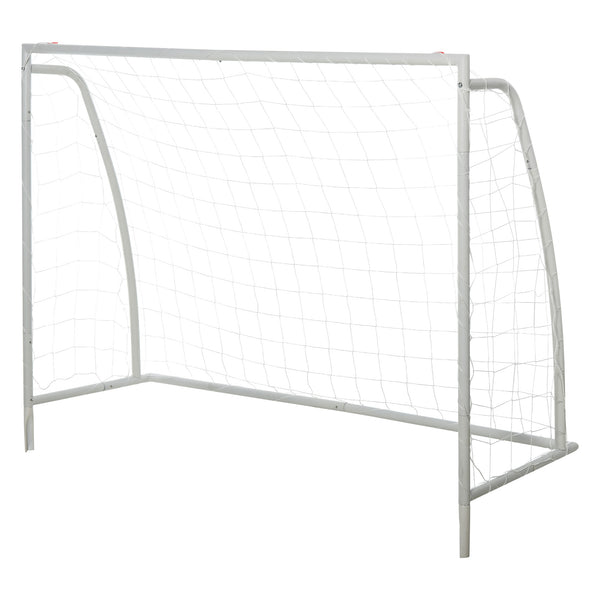 sconto Porta da Calcio Portatile con Rete 180x62x121 cm  Bianca