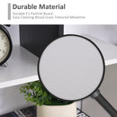 Libreria Moderna 95x22x150 cm in Truciolare  Bianca e Nera