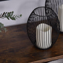 Libreria 3 Ripiani 2 Ante 76x33x162,5 cm in Legno e Metallo  Nero