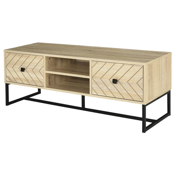 acquista Mobile TV Basso 2 Cassetti 2 Ripiani 120x39x44,5 cm in Legno