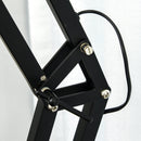 Lampada da Terra con Paralume E27 63x31,5x91-182 cm in Metallo  Nera