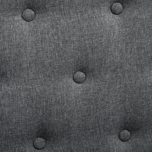 sconto Poltrona Imbottita con Braccioli 73x70x86 cm in Lino  Grigia